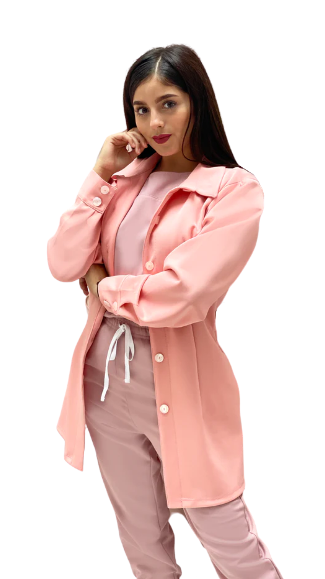 Pink Coat botones