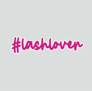 #Lashlover Sticker